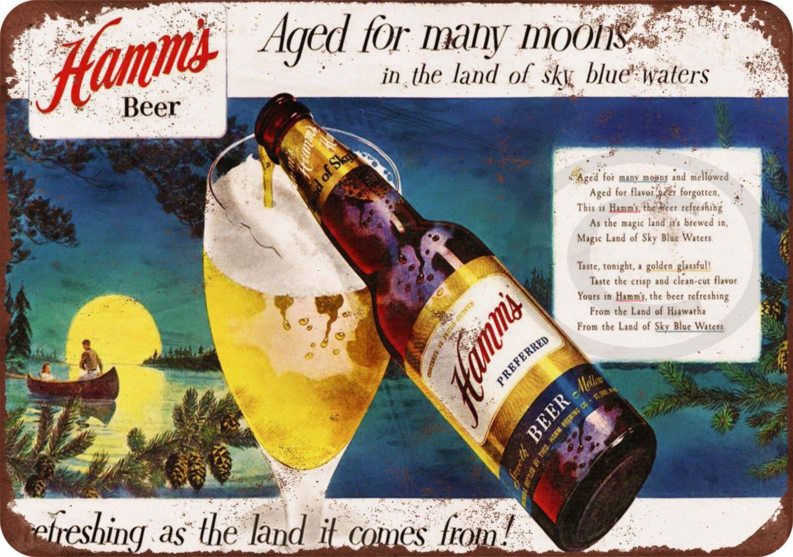 Wine X Beer - HomDeo Plaque en métal 8