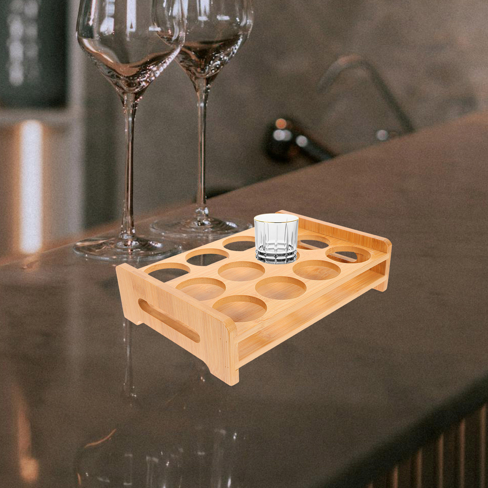Wine Beer Rack - Support de Présentation Polyvalent pour Verres