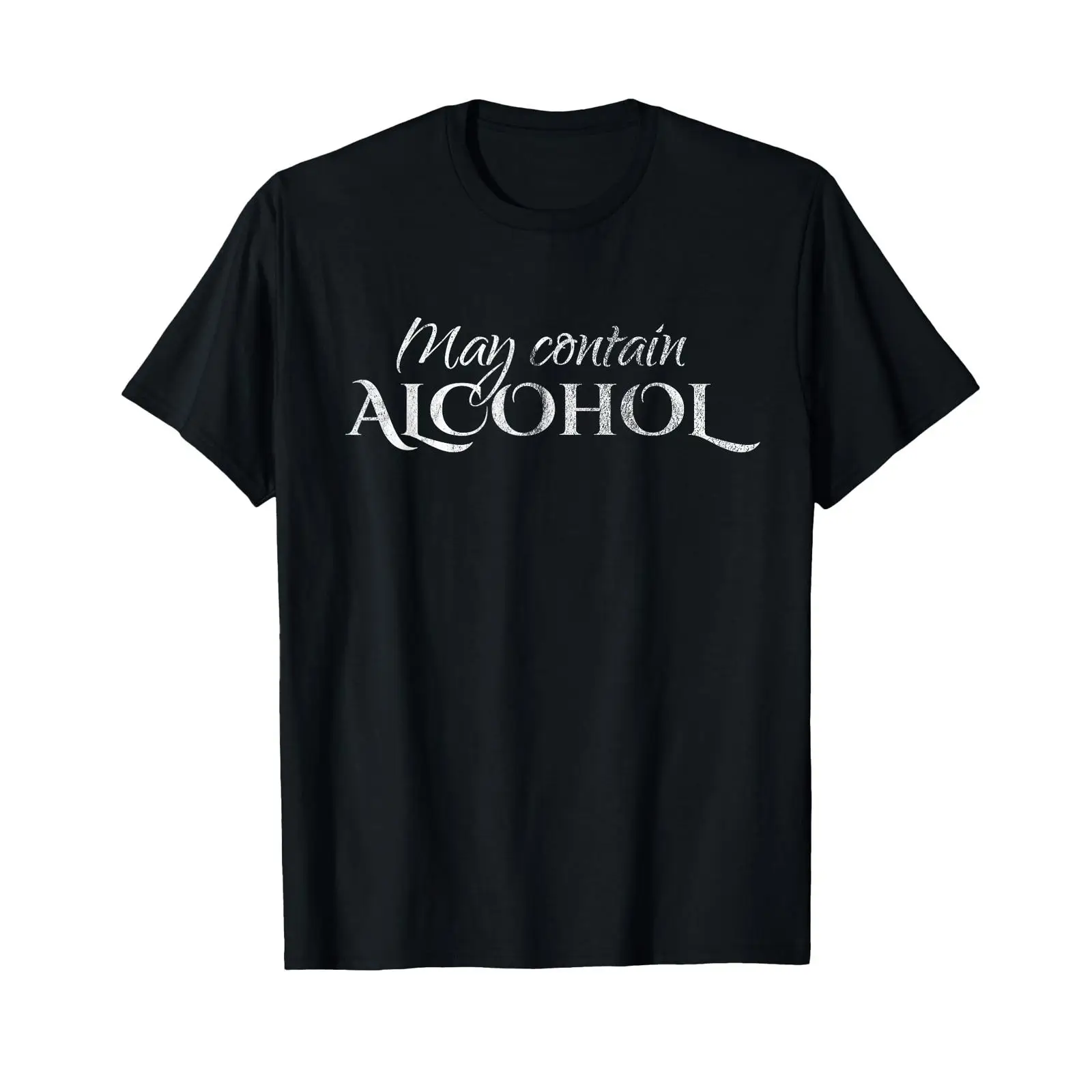 Beer Wine Gin - T-shirt vintage délavé unisexe pour homme,
