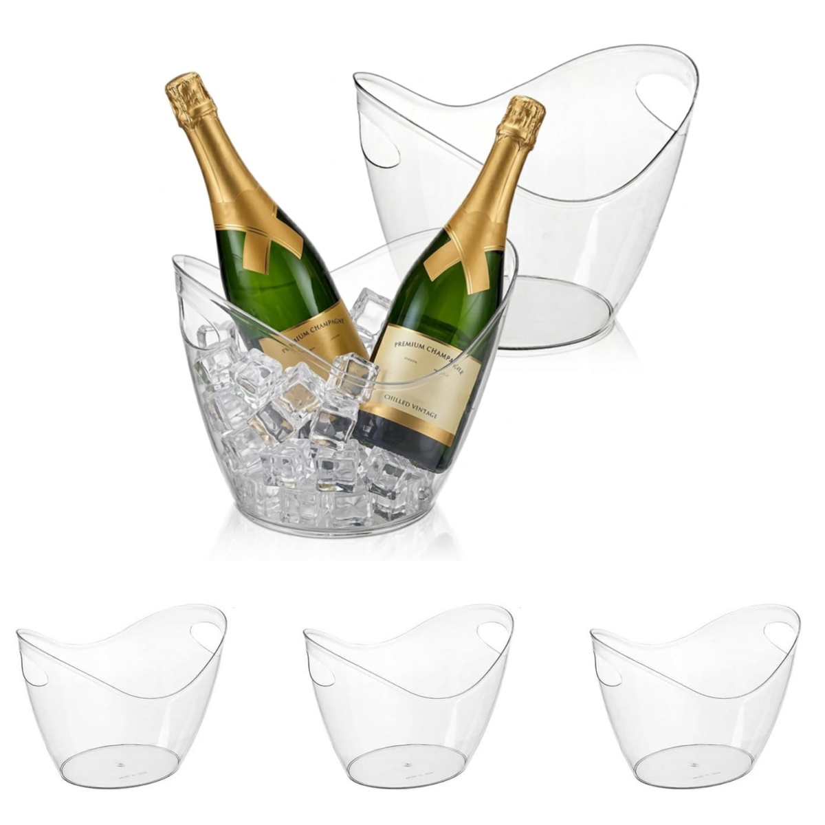 Wine Or Beer - Lot de 5 seaux à glace