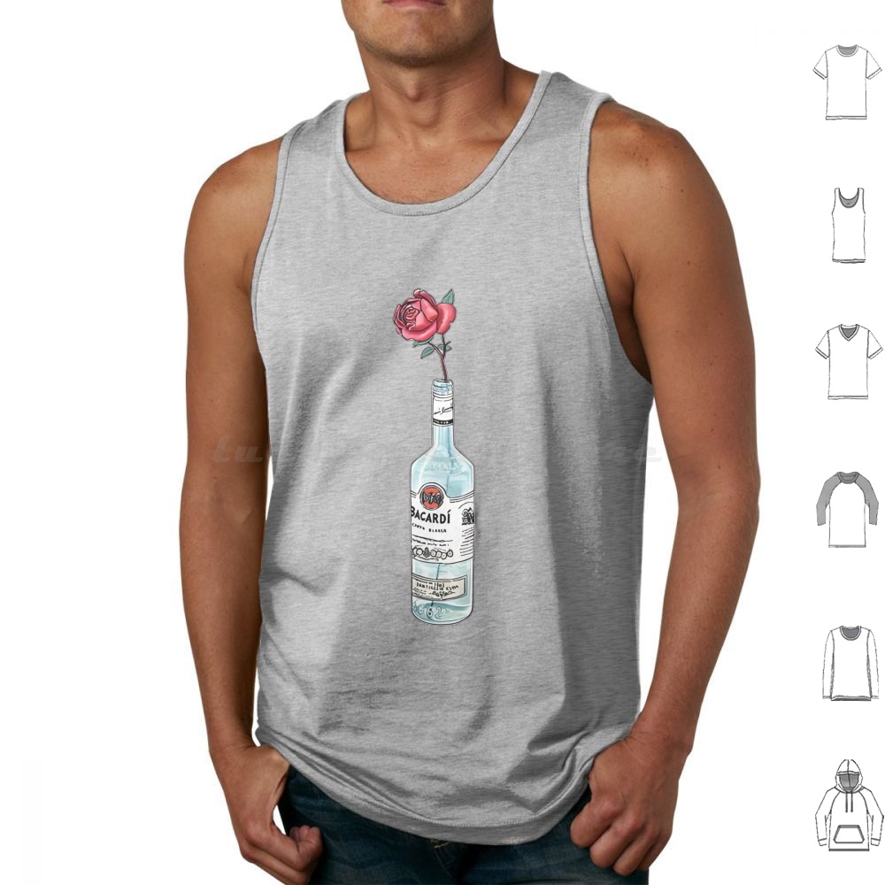 Beer Wine Gin - Débardeurs sans manches avec motifs floraux