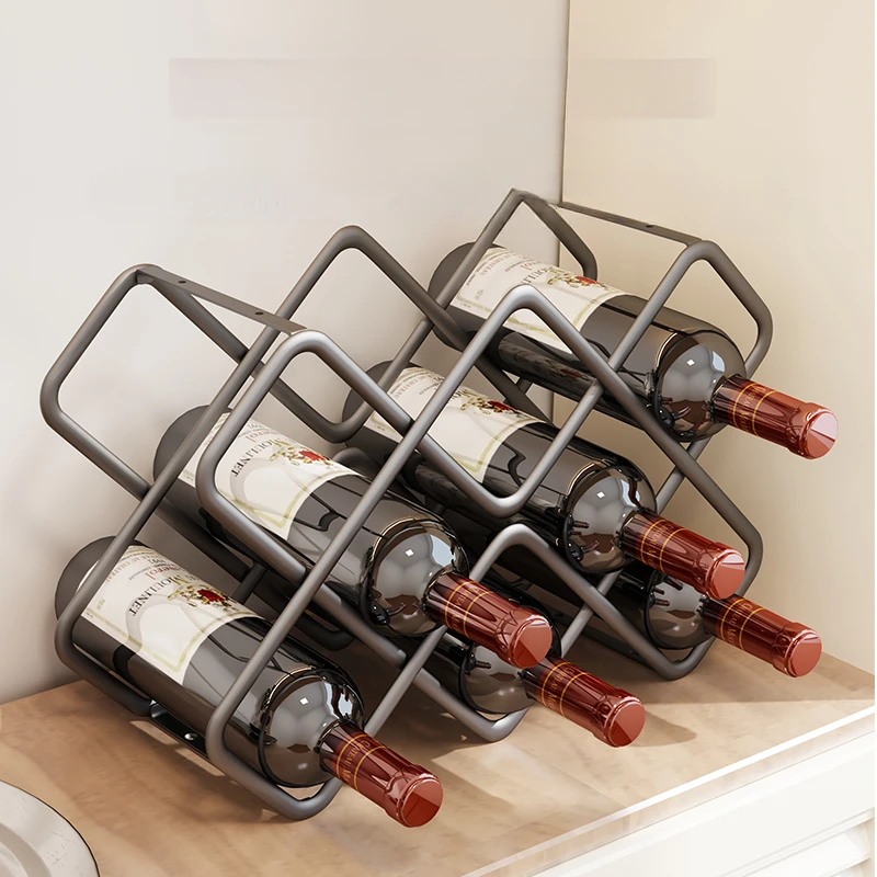 Wine Beer Rack - Casier à vin hexagonal en métal,