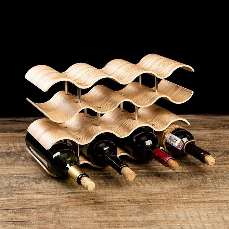 Porte-bouteille de vin ondulé  - Wine Beer Rack avis et prix