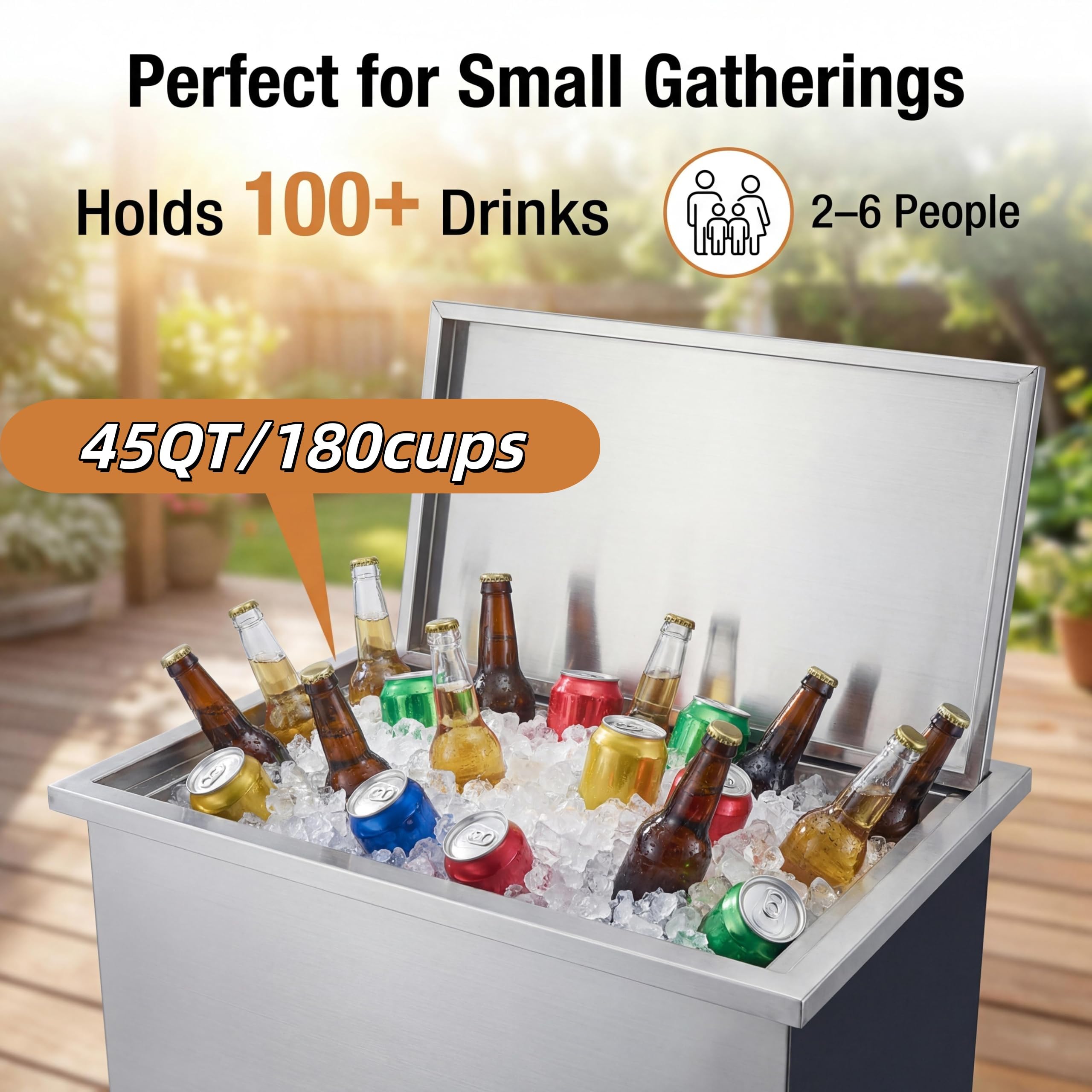 Glacière à glace en acier inox - Wine X Beer avis et prix
