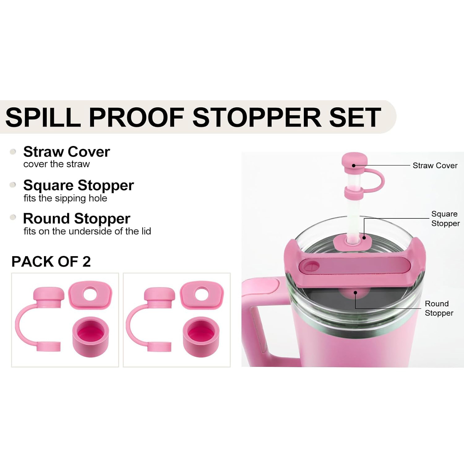 Accessoires pour Stanley Cup 1 - Bottle Stopper Set avis et prix