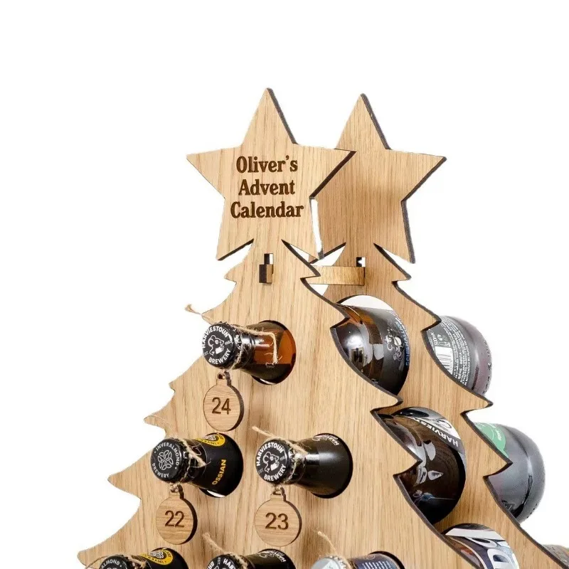 Arbre de Noël en bois pour le  - Wine Beer Rack avis et prix